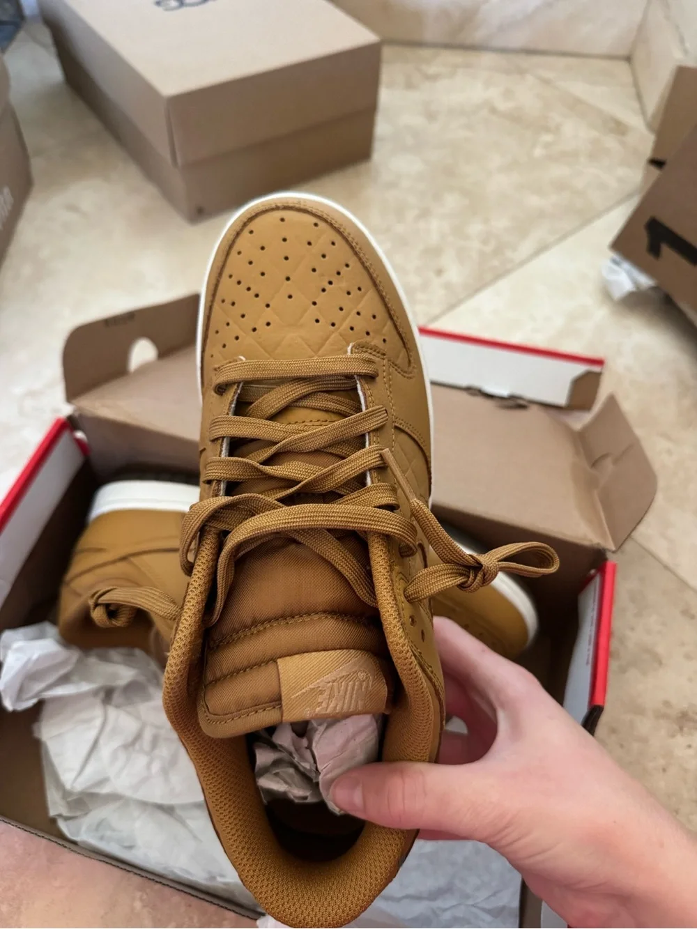 Nike women’s Nike Dunk in Wheat Brown